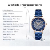 Resim Yingfu Mını Focus Mf0334l Kadın Elbise Vintage Romen Rakam Kayış Paslanmaz Çelik 30m Su Geçirmez Çok Renkli 