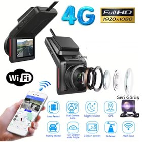 Resim Araç Kamerası 4g Sim Kartlı 1080p Gps Uzaktan İzlenebilir Takipli 