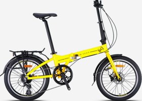 Resim Kron FD3000 20 Jant Hidrolik Fren Katlanır Bisiklet Sarı-Altın Sarı 