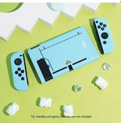 Resim Cloud011 Nintendo Switch Ns/oled İçin Mavi Tpu Kılıf Taşınabilir Çıkarılabilir Şık Koruma 