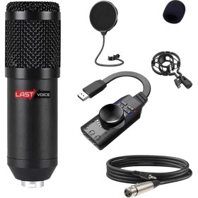 Resim Lastvoice BM800BTA Gaming 7.1 Ses Kartı ve Mikrofon Seti Canlı yayın lol pubg 