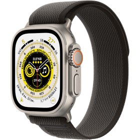 Resim Apple Watch Ultra GPS + Cellular 49mm Titanyum Kasa İz Döngüsü M/L Sarı 