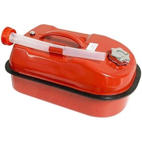 Resim Steweld Yatay Kırmızı Metal Benzin Bidonu 10 Litre 