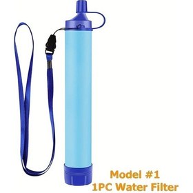 Resim Willowhaven Mavi 1 Adet Taşınabilir Kamp Su Filtresi Arıtma Çubuğu Acil Durum Çantası Kampçılık 