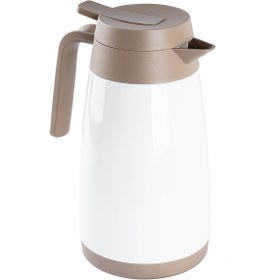 Resim DKADI OKADI BEYAZ PASLANMAZ ÇELİK ÇAY TERMOSU 1L 