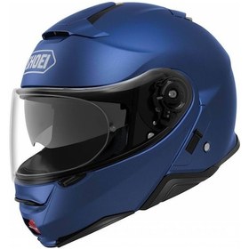 Resim Shoei Neotec Iı Mat Mavi Çene Açılır Güneş Vizörlü Kask 
