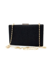 Resim Çanta Sepetim Siyah Simli Tablet Abiye Çanta - Siyah 