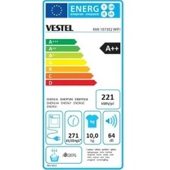 Resim Vestel Kmı 107302 Wıfı 10 kg Kurutma Makinesi 