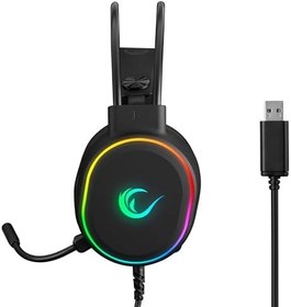 Resim Rampage ROGUE Siyah USB RGB Ledli Gaming Esnek Mikrofonlu Oyuncu Kulaklık 