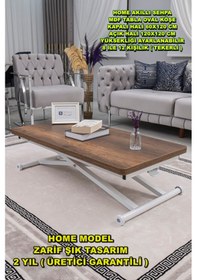 Resim Home Üst Tabla Mdf Barok Ceviz Oval Köşe Alt Beyaz 