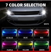 Resim Mazda 2 Için 2pcs Araba W21/5w Led Blub Gündüz Çalışma Işığı W21w 7443 7440 Drl Ice Blue 7443 W21/5w T20 1 Piece Set 