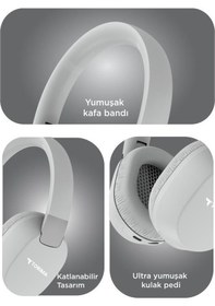 Resim Torima HD50 Bluetooth Kulaklık Kulak Üstü Kablosuz Kulaklık 