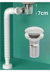 Resim Houm-ran Alt Valfli Sifon Klik-klak 232631906 