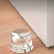 Resim 4 Adet Şeffaf Yapışkan Kapı Durdurucu - Zemin & Duvar Koruma için Matkap Gerektirmeyen Kapı Durdurucu, Çizilmeye Karşı Dayanıklı PET Plastik Kapı Tamponu, Sert Ahşap, Fayans, Ofis ve Ev Kullanımı için Gürültü Azaltıcı Kapı Durdurucular 