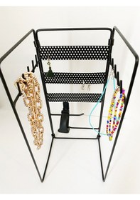 Resim Aleda Siyah Katlamalı Takı Standı 