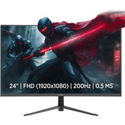 Resim James Donkey Rion R20 24" 200Hz 0.5Ms FHD VA Curved Gaming Monitör (Sıfır Ölü Piksel Garantili) 