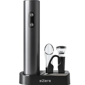Resim Zenvia Ezere Sarjlı Otomatik Şarap Açacağı Tirbuşon Seti Şarap Açma SETI-(5775) ZNV-HBY3245 