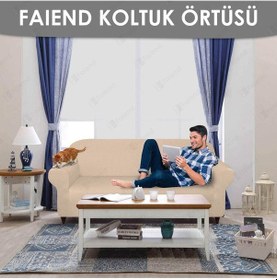 Resim Balpeteği 3 Kişilik Vizon Lastikli Kanepe Örtüsü Lastikli Koltuk Örtüsü Koltuk Kılıfı Vizyon 