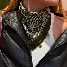 Resim Charmlı Kişiselleştirilebilir Fular 3 Charm - Pastel Sarı 