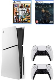 Resim Sony Playstation 5 Slim CD'li Versiyon 1TB + Türkçe Menü+2.DualSense +GTA 5 ve Alone In the Dark Hediyeli 