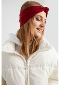 Resim Handmade New Dizayn Butik Bandana Saç Bandı, Ekstra Yumuşak Yerli Kumaş, Şık Rahat Göz Alıcı - Tek Ebat / Kırmızı Kırmızı 