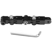Resim Alüminyum Alaşım-kask Uzatma Pivot Kolları Ayarlanabilir Ortak Tripod Adaptörü Montaj Konnektörü Gopro Hero 9 8 7 5 Max Yi Insta360 One R Kamera 