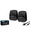 Resim Hadron HD6024 Laptop/Masaüstü Bilgisayar Speaker 1+1 Bas Hoparlör 
