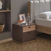 Resim Enza Home Polka Komodin Koyu Gri 