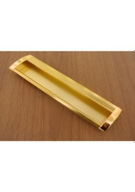 Resim Yeni Gömme Kulp Çizgili Sarı 128 Mm Sarı 