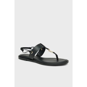 Resim Calvin Klein Logo Detaylı Parmak Arası Sandalet HW0HW029260GJ Bayan Sandalet HW0HW02926 0gj 