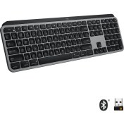 Resim Logitech MX Keys Mac İçin Aydınlatmalı Tam Boyutlu Kablosuz İngilizce Q Klavye - Siyah 