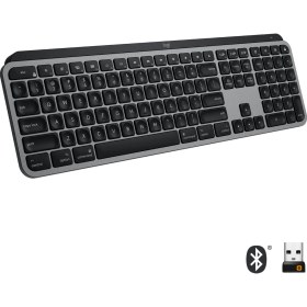 Resim Logitech MX Keys Mac İçin Aydınlatmalı Tam Boyutlu Kablosuz İngilizce Q Klavye - Siyah 