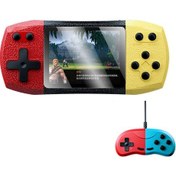 Resim F1 3 Inch Horizontal Screen 620 In 1 Large Screen Pocket Console, Style: Double Player Red Yellow 
