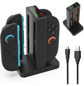 Resim Gizala Nintendo Switch 2 Joycon Şarj Istasyonu Dock Switch 2 Joycon Uyumlu 