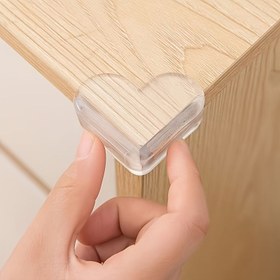 Resim 4 Adet Aşk Kalbi Şeklinde Masa Köşe Koruyucuları - Mobilya Kenarları İçin Darbe Yastıkları 