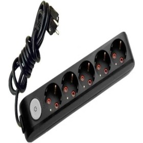 Resim İsmiyle Al Multi-Let 5li̇ Anahtar Topraklı Ç.k 2mt Kablo Priz 