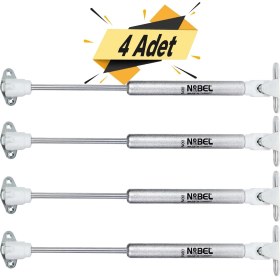 Resim Badem10 Dolap Amortisörü Gazlı Piston Kapak Hidroliği (27 cm 80N) 4 Adet 