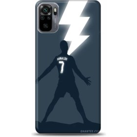 Resim Marselit Xiaomi Redmi Note 10 Pro Uyumlu Cristiano Ronaldo Tasarımlı Telefon Kılıfı -CR17 