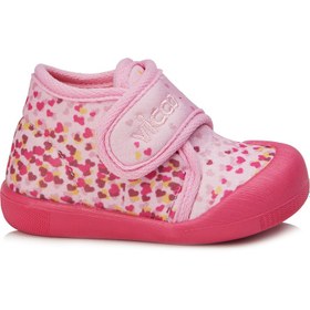 Resim Vicco Jungle Desenli Kız Ilk Adım Pembe Panduf 