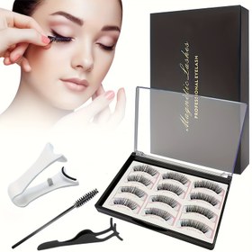 Resim 3D Manyetik Kirpikler - Alerjiye Karşı, Yeniden Kullanılabilir, Kolay Uygulanabilir ve Su Geçirmez - Bayram Hafifliği İçin Mükemmel! 