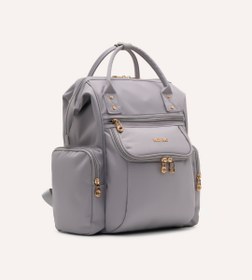 Resim Vista Pastel Gri Gold Kumaş Bebek Çantası 