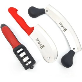 Resim SürLaz Kebap Seti Satır Zırh Kıyma Doğrayıcı Soğan Bıçağı 