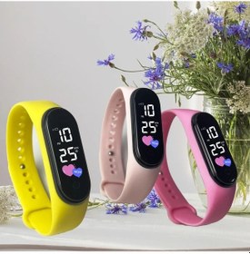 Resim Gaojunshop01 Turuncu Outdoor Dijital Elektronik Saat Dokunmatik Ekran Öğrenci Günlük Kullanım Diğer 