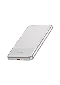 Resim Wiwu Wi-p088 Led Işık Göstergeli Pd 20w Kablosuz Powerbank 5000mah 15w Gümüş Gümüş 
