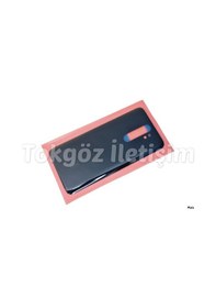 Resim Tkgz Xiaomi Redmi Note 8 Pro Arka Pil Batarya Kapağı Cam Siyah 