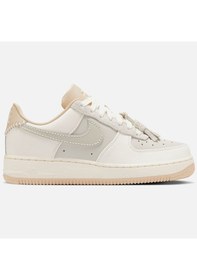 Resim Nike Air Force 1 Af1 1,07 Tassel Detail Leather Womens Sneaker Hakiki Deri Günlük Spor Ayakkabı Krem Krem 