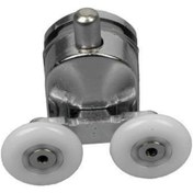 Resim Duşakabin Tekerleği Metal Gövdeli Alt Krom Teker Çapı 22 Mm Krom 