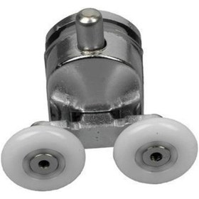 Resim Duşakabin Tekerleği Metal Gövdeli Alt Krom Teker Çapı 22 Mm 
