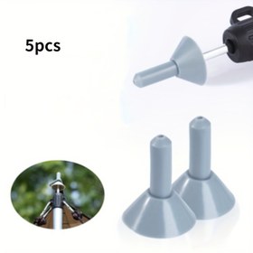 Resim 5P'ler Yıldırım Koruma Kapağı, Çadır Destek Direği, Üst Pimi, Yıldırım Koruma Kapağı, Dış Mekan Kamp İzolasyon Plastik Koruyucu Kapağı, Güvenlik Kaskı 