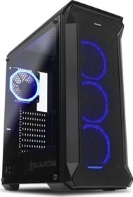 Resim Guardian 500W 80+ 4X12Cm Dual Rgb Fan Usb3.0 T-Glass Atx Oyuncu Boş Bilgisayar Kasası Dark